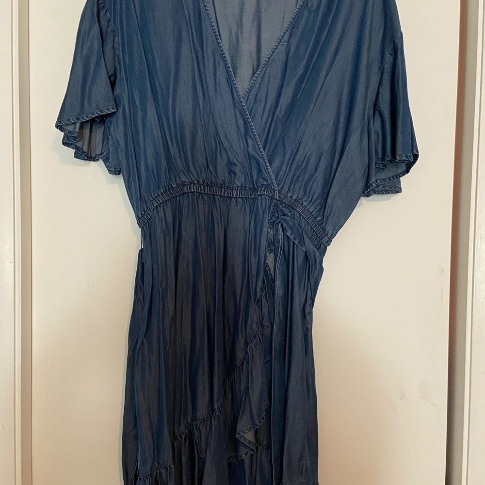 Brand new with tags chambray wrap dress